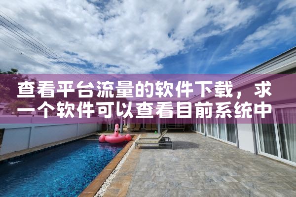 查看平台流量的软件下载
